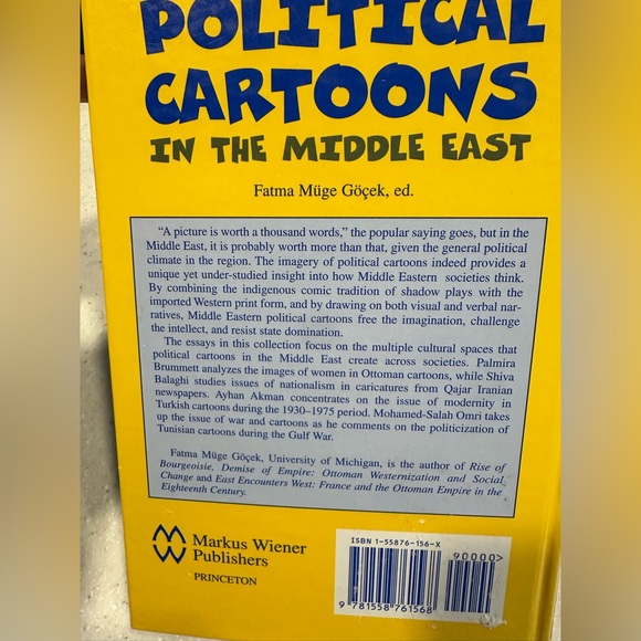 Fatma Muge Gocek Political Cartoons in the Middle East: Non-Fiction Hardcover - Picture 6 of 15